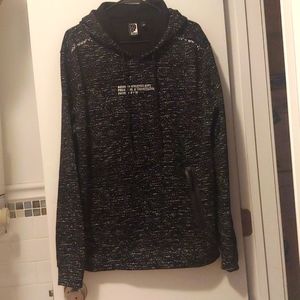 NWOT Brooklyn Athletics Blk&White Hooded Sweet Shirt Uni-Sex -Large